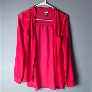 Dynamite Vibrant Pink Blouse